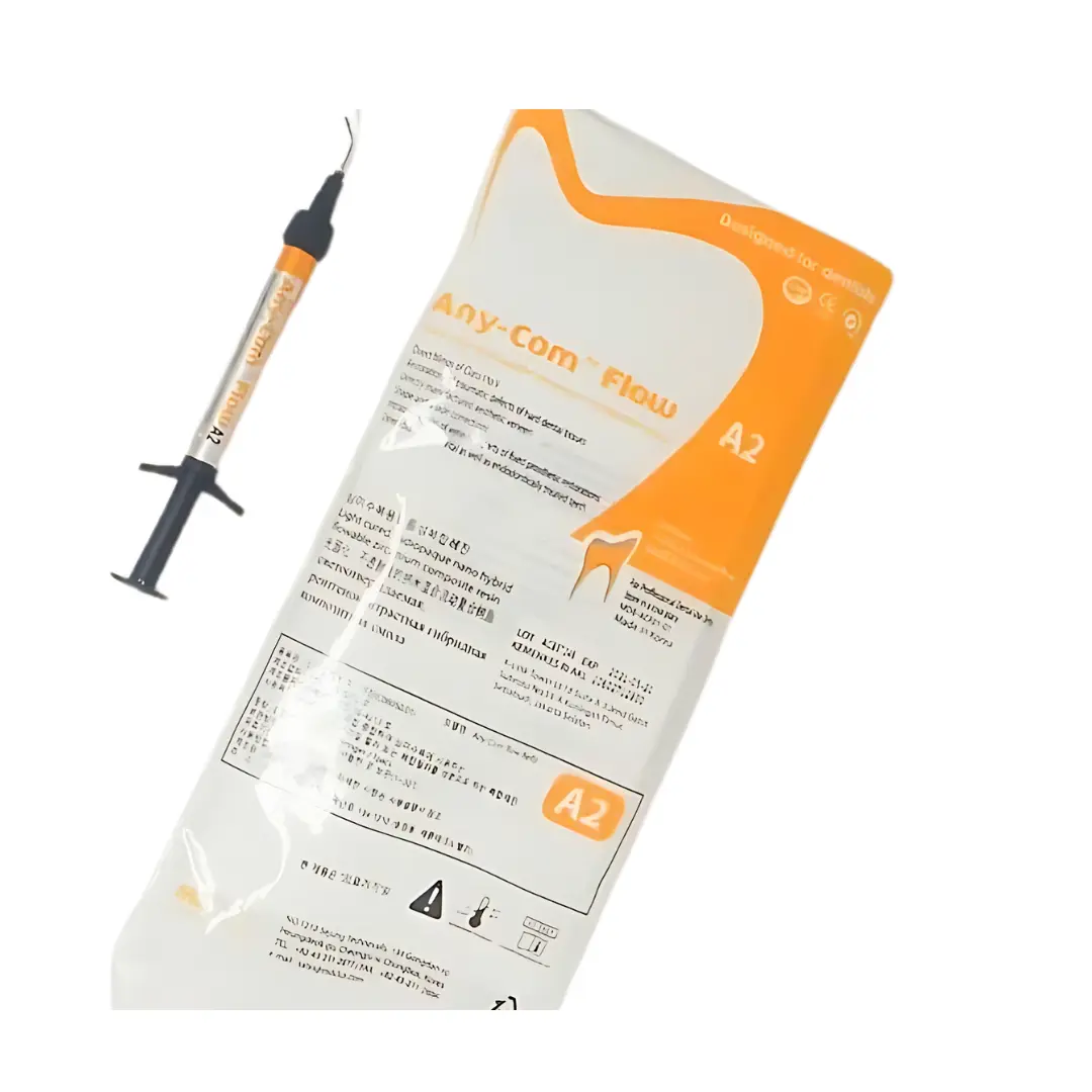 TCOM FLOW Flowable Composite Resin – Nanohybrid For Dental Restorations – 1 Syringe