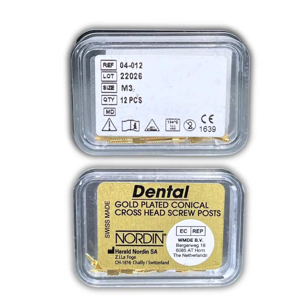 NORDIN Gold Plated Post M3