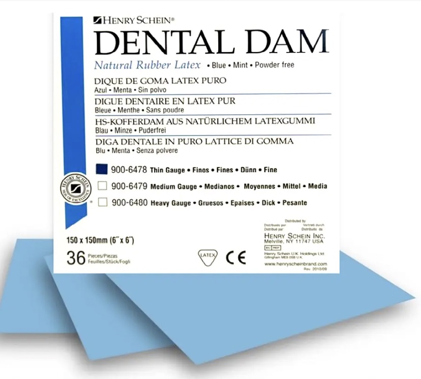 Henry Schein Rubber Dam Blue