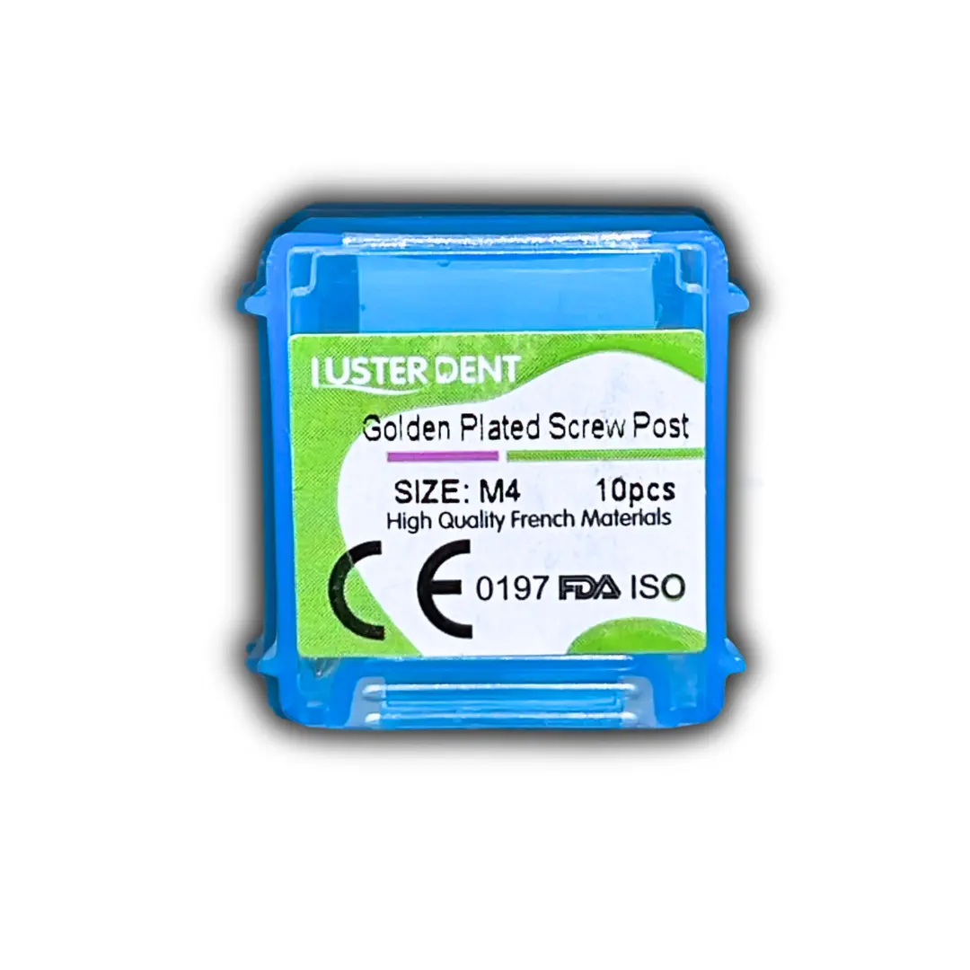 LUSTERDENT Gold Plated Post M4