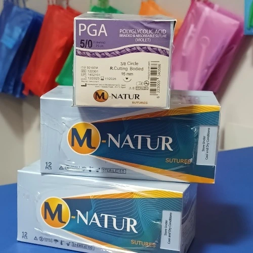 M-NATUR PGA  SUTURE   5/0   16MM