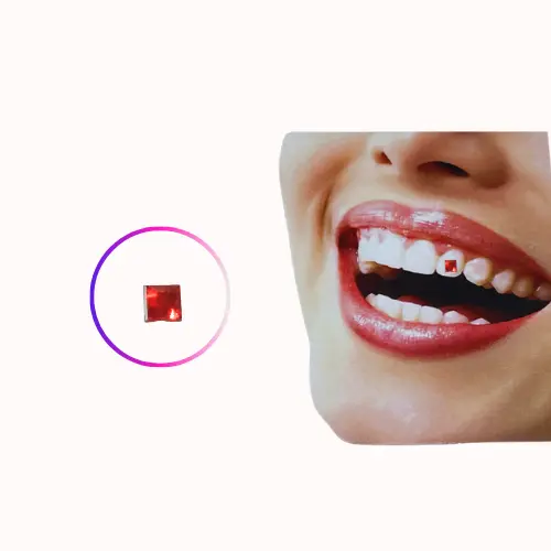 1 pc square Twinkle Red