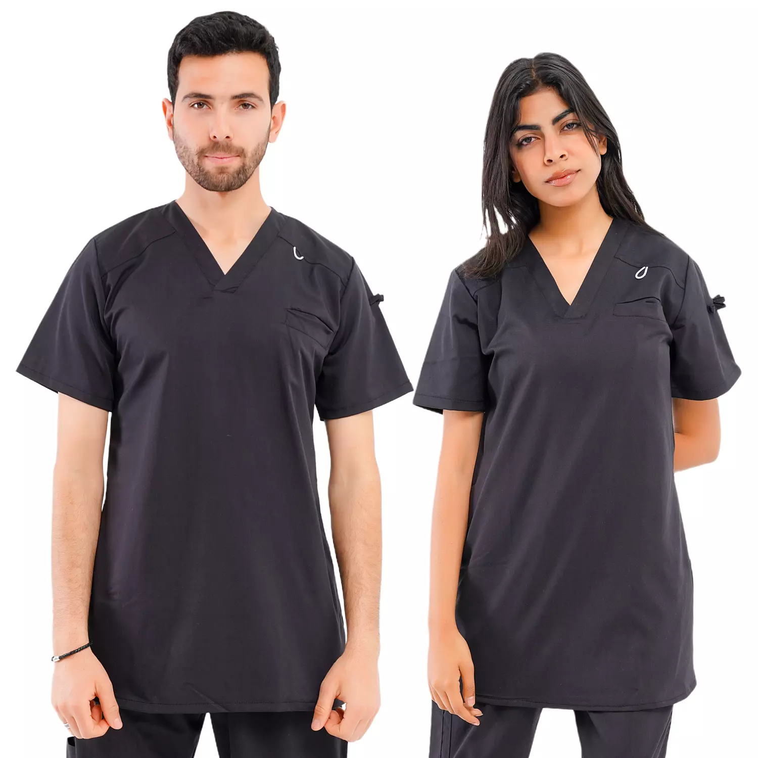 Black Elite Scrub Half Sleeve