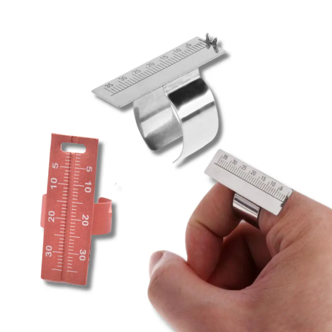 Finger Metal Endo Ruler