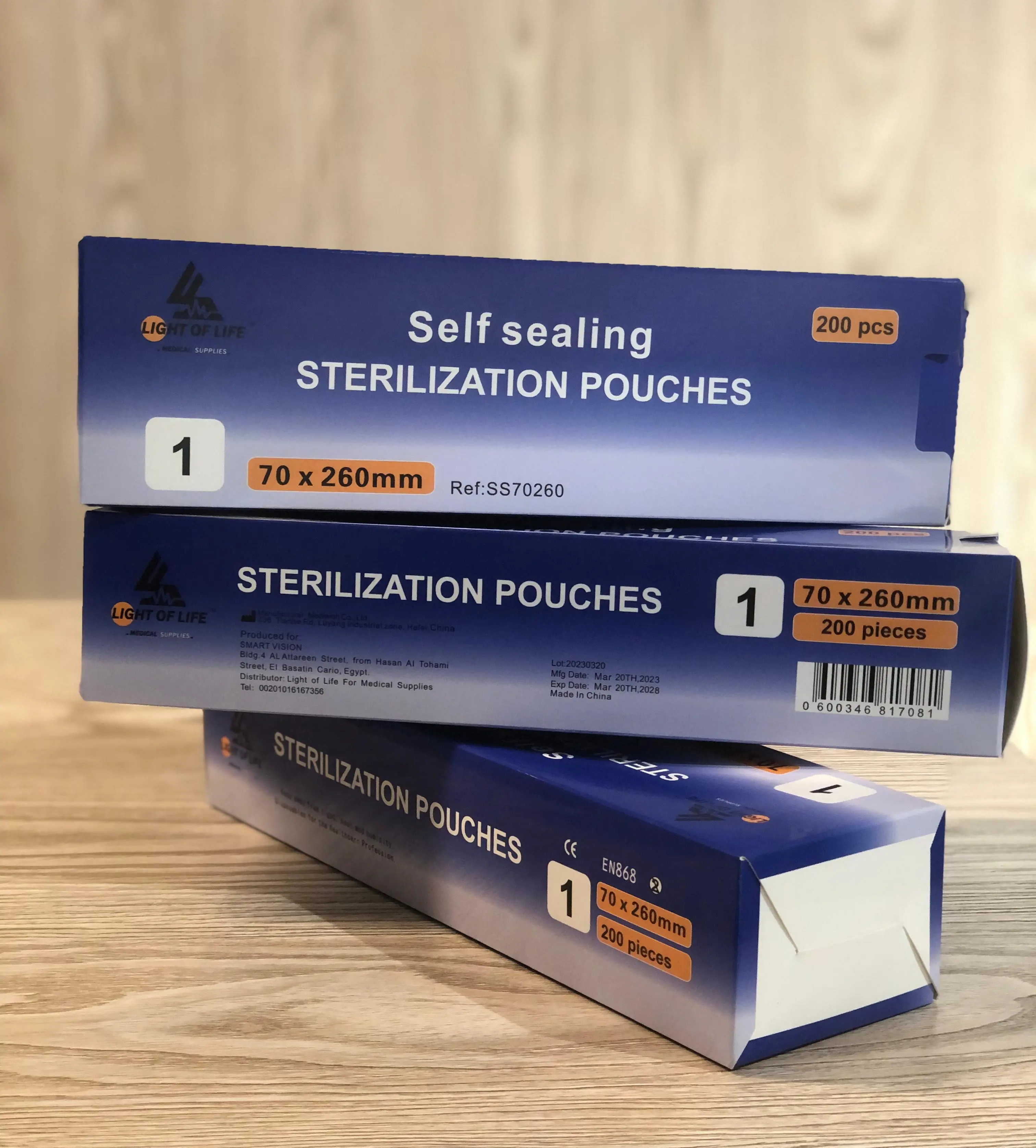 Self  Sealing Sterilization Pouches  70*260mm