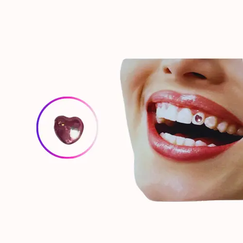 1 Pc Pink Heart Twinkle