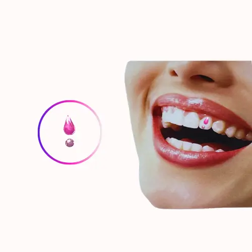 2pcs water drop twinkle pink