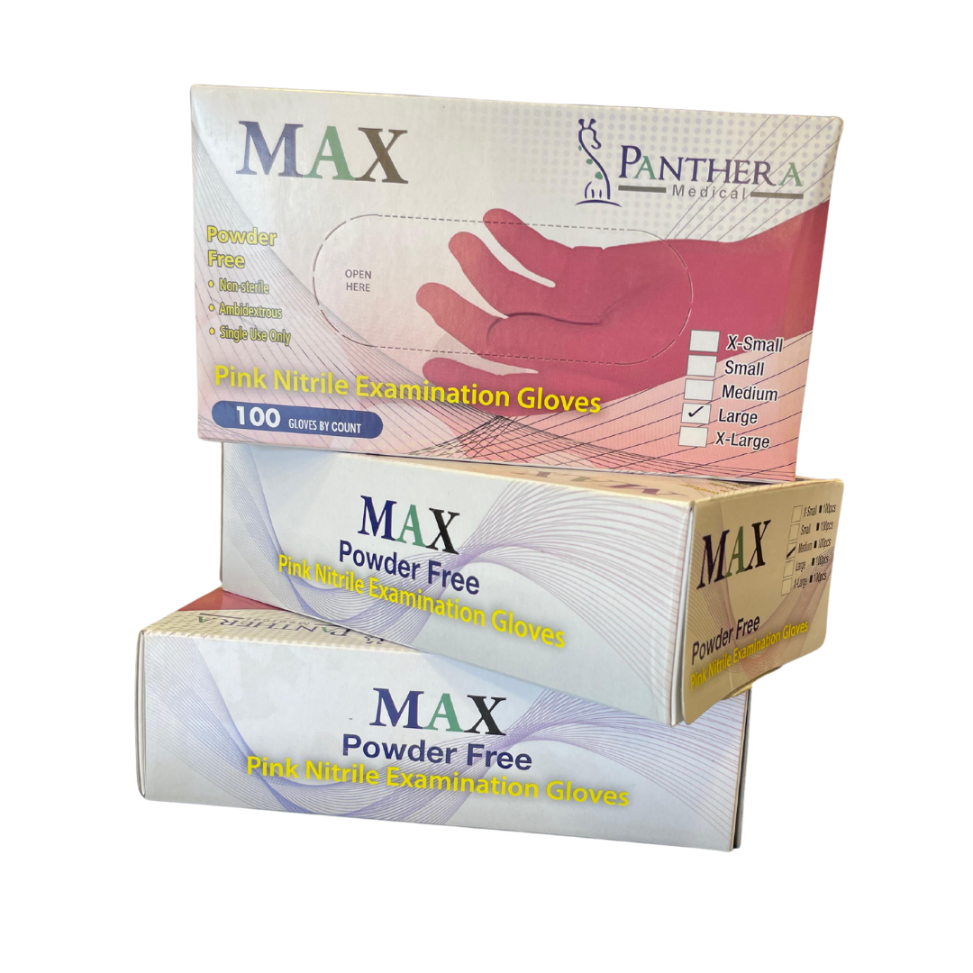 Nitrile Gloves Max Pink