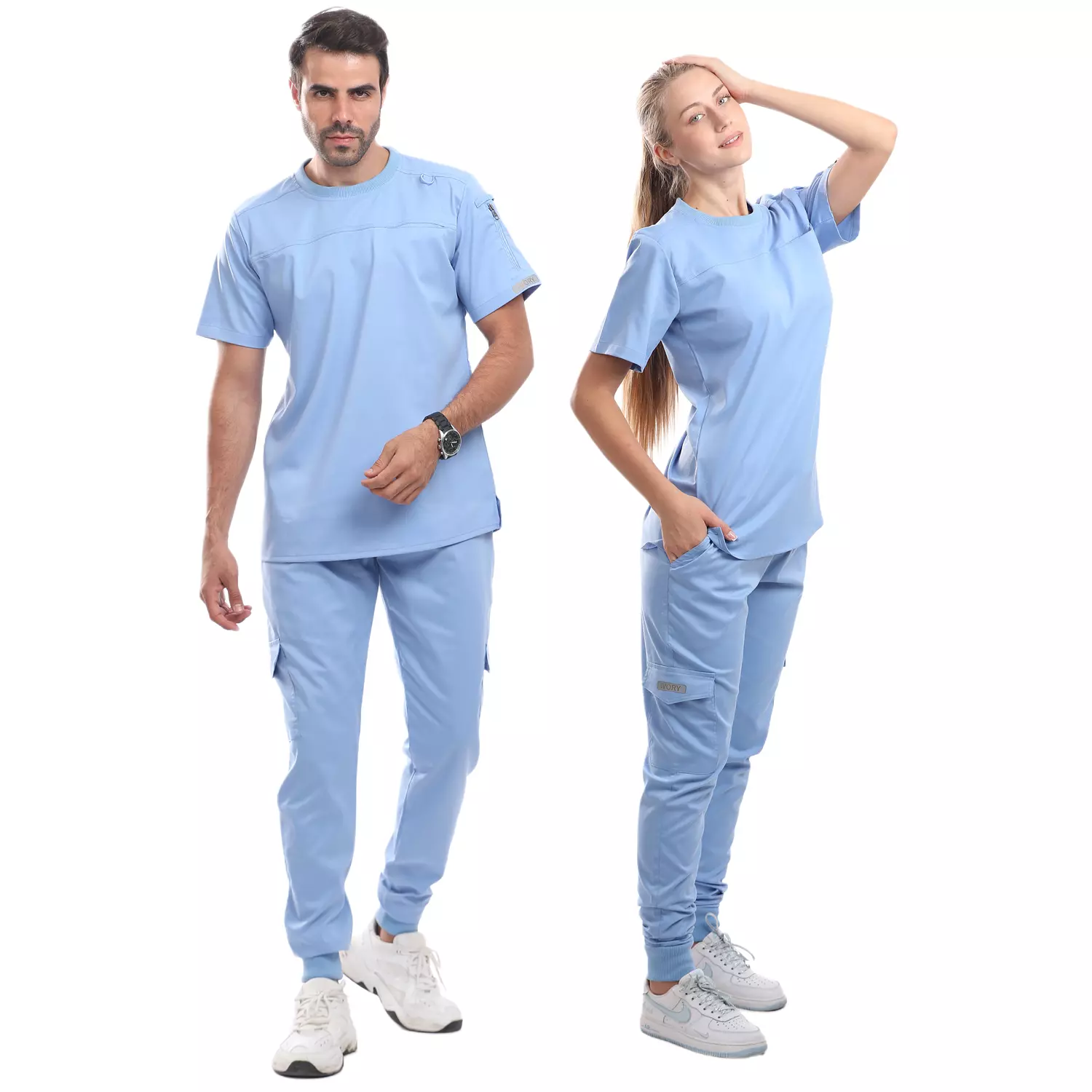Baby Blue Sporty Scrub