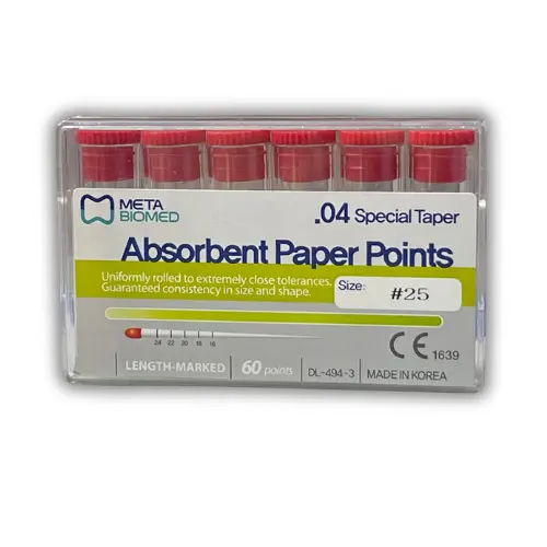 META BIOMED Absorbent paper points .04 #25