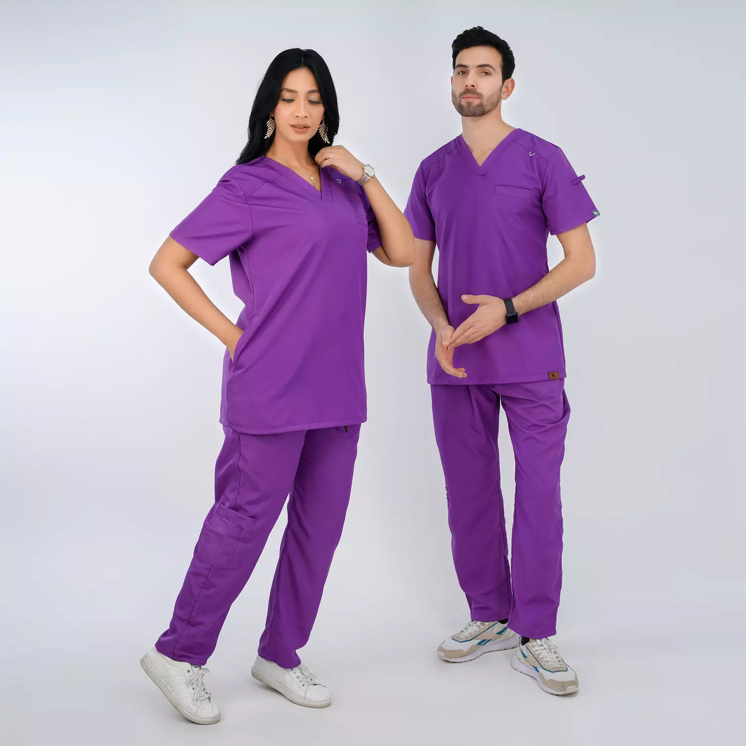 Violet Elite Scrub Half Sleeve