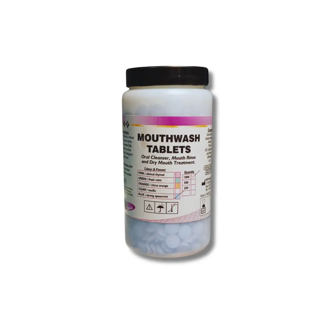 Mouth wash tablets