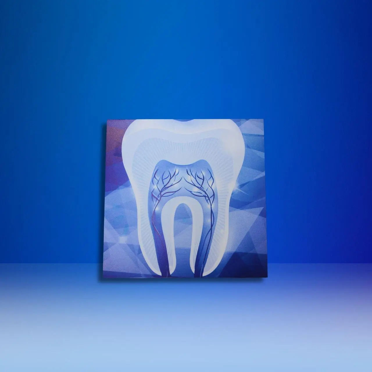 Blue and White Teeth Tableau