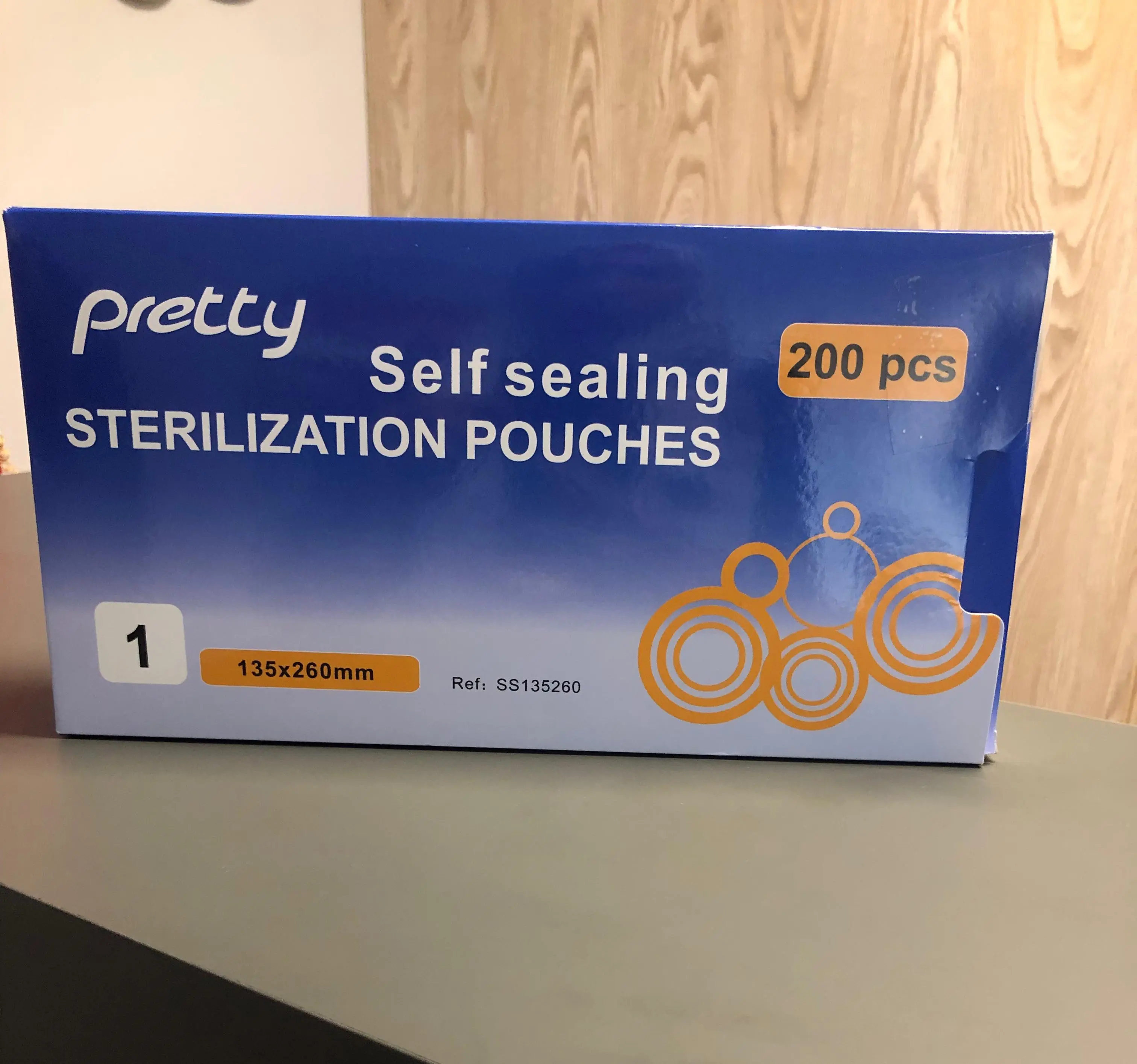 Self  Sealing Sterilization Pouches   135*260mm