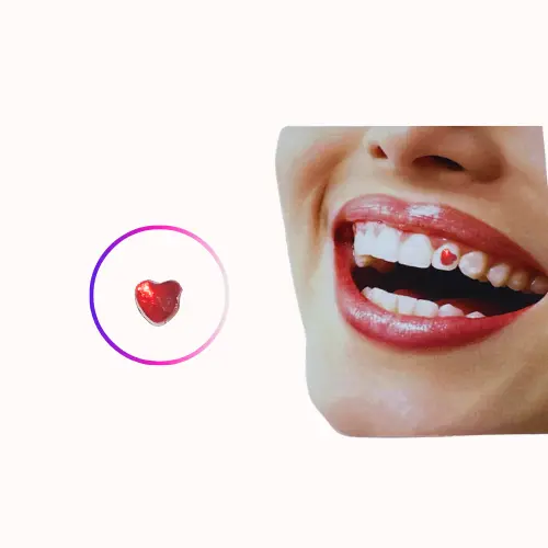 1 Pc Red Heart Twinkle