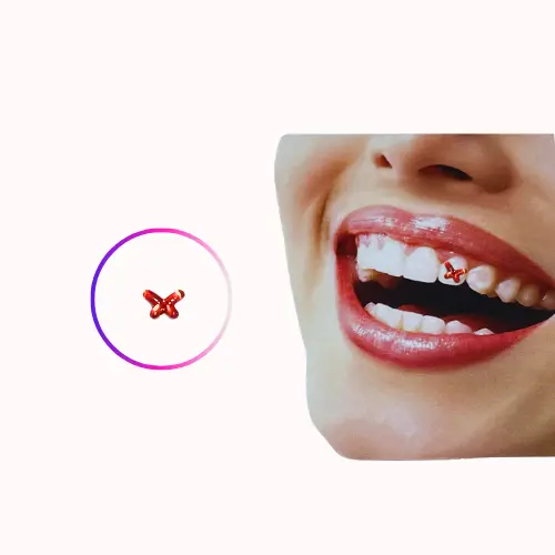 1pc butterfly twinkle red