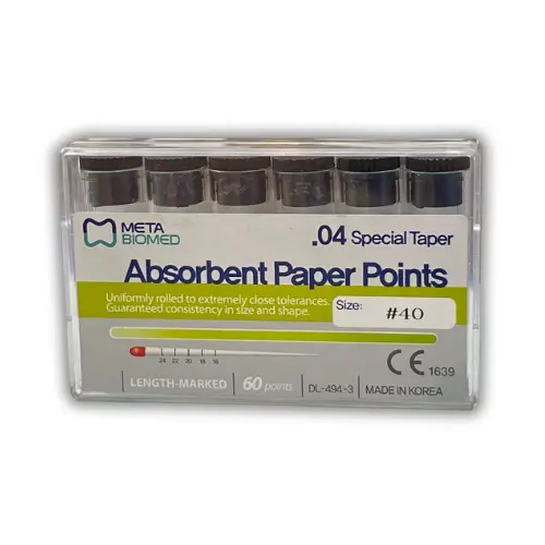 META BIOMED Absorbent paper points .04 #40