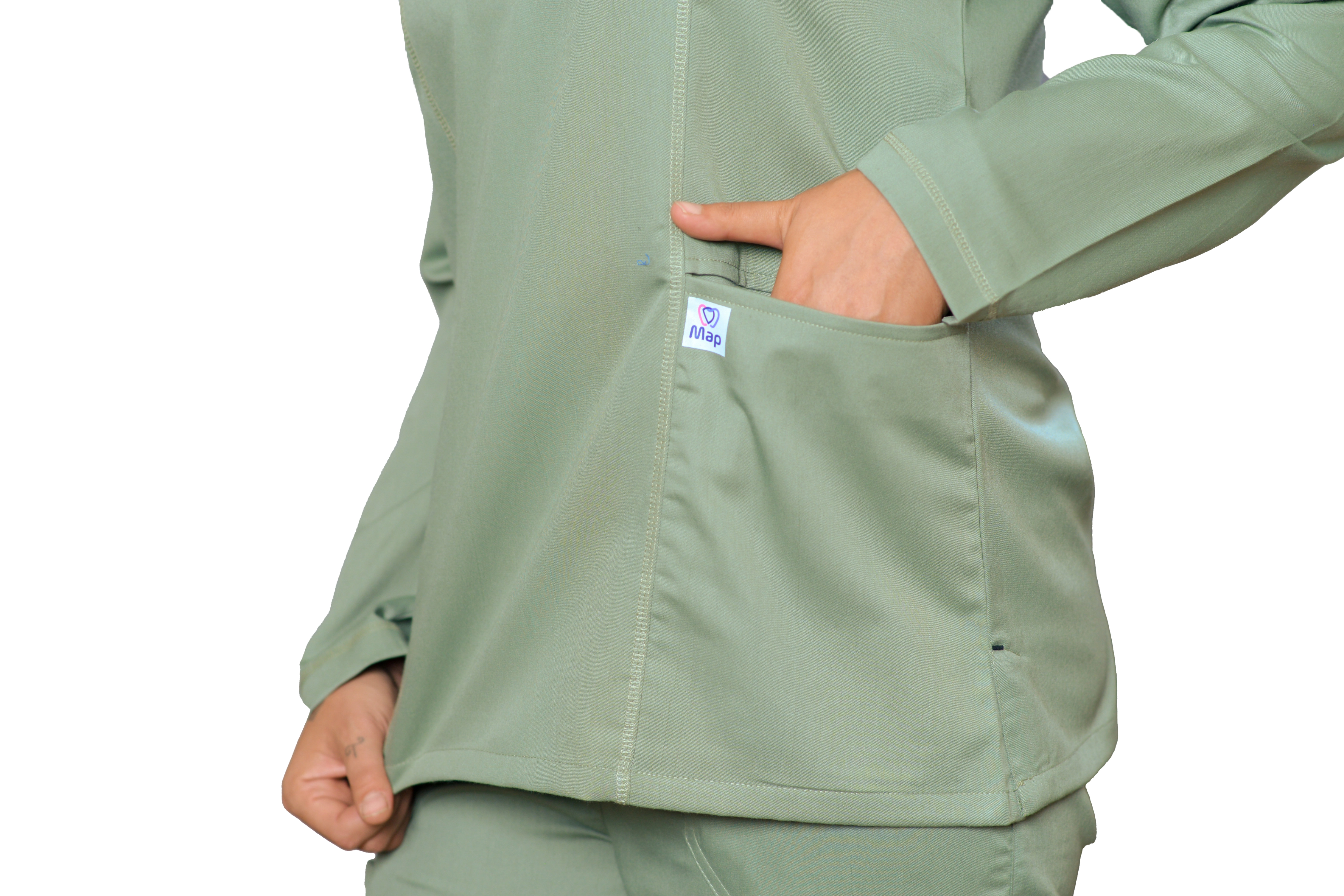 Women scrubs with long sleeves
