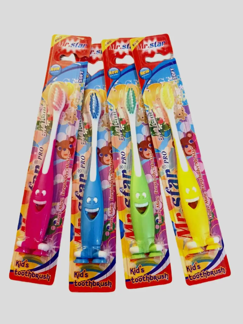 MR.STAR Toothbrush for Kids Smiley Face