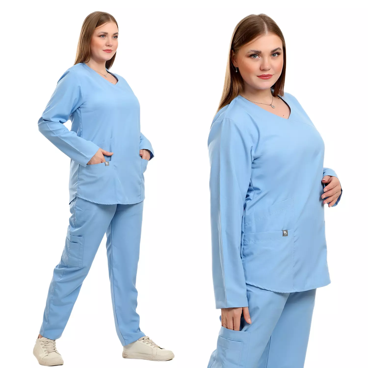 Baby Blue Elite Female Scrub