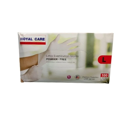 Royal Care Latex Gloves -powder free