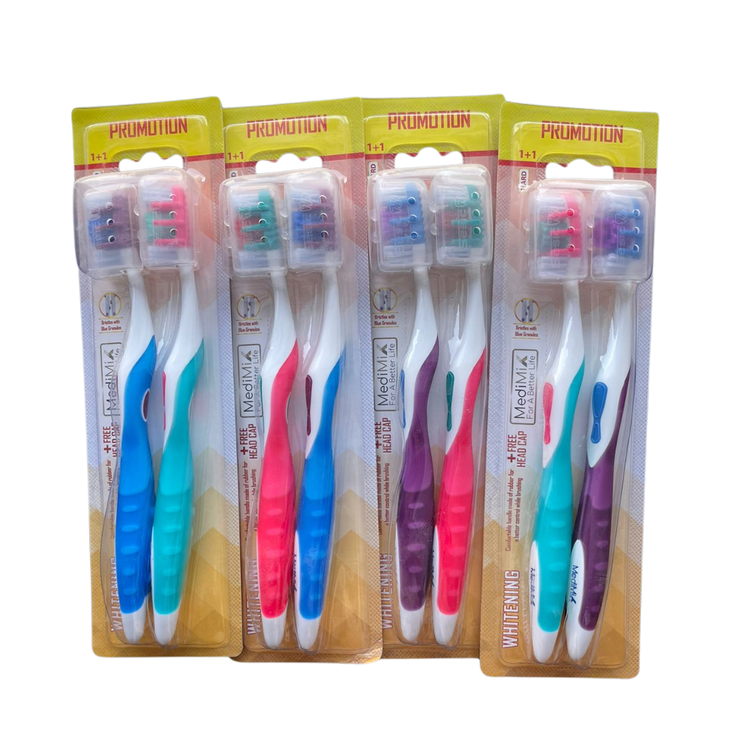 Medimix whitening  toothbrush - promotion - Hard+ free cover