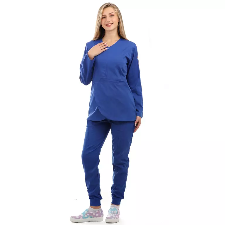 Royal Blue Tulip Scrub