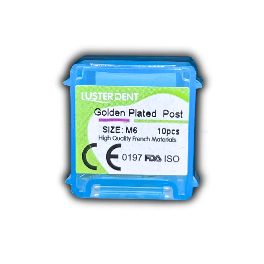 LUSTERDENT Gold Plated Post M6