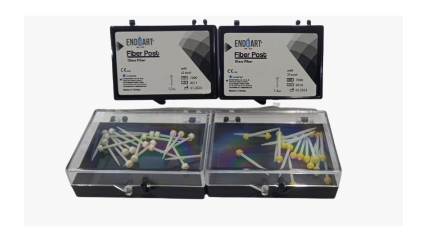 Fiber Post White / yellow Endo Art