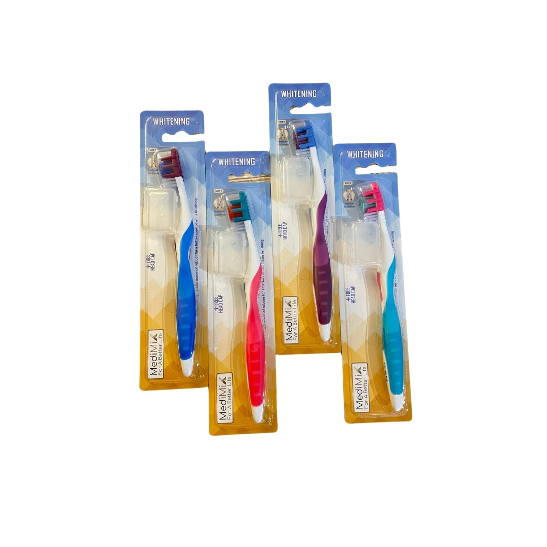 MediMix Whitening Toothbrush Soft +Free head cap