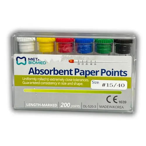 META BIOMED Absorbent paper points .02 #15-40
