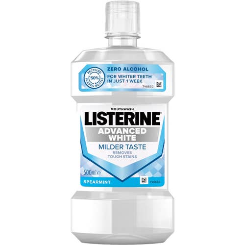 Listerine Mouthwash Advanced White 500 ml