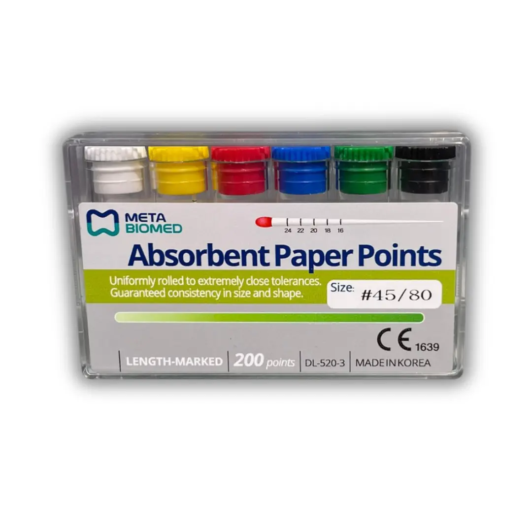 META BIOMED Absorbent paper points .02 #45-80