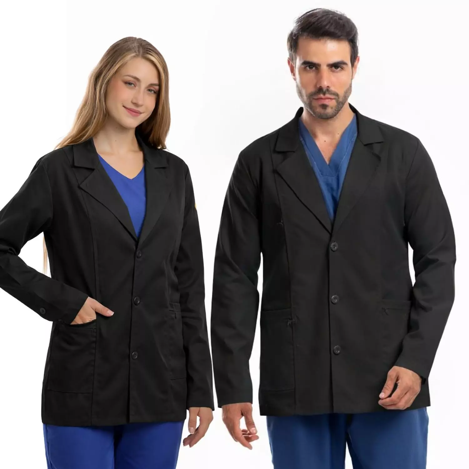 Black Elegance Lab Coat (short)