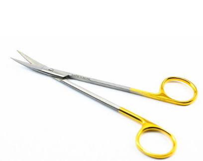 mitex kelly scissors curved (TC) 160 mm