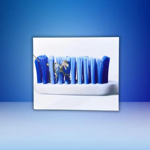 Dinosaur Blue Brush Tableau