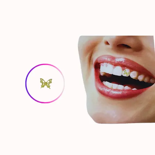 1pc butterfly small twinkle gold