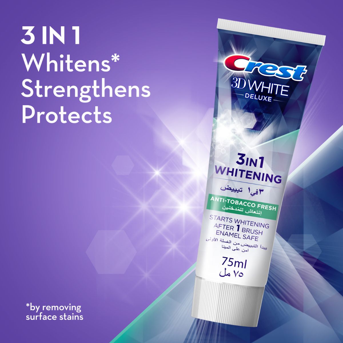 Crest 3D White Anti Tobaco Toothpaste