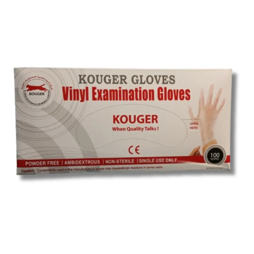 KOUGER  Vinyl Gloves (L)