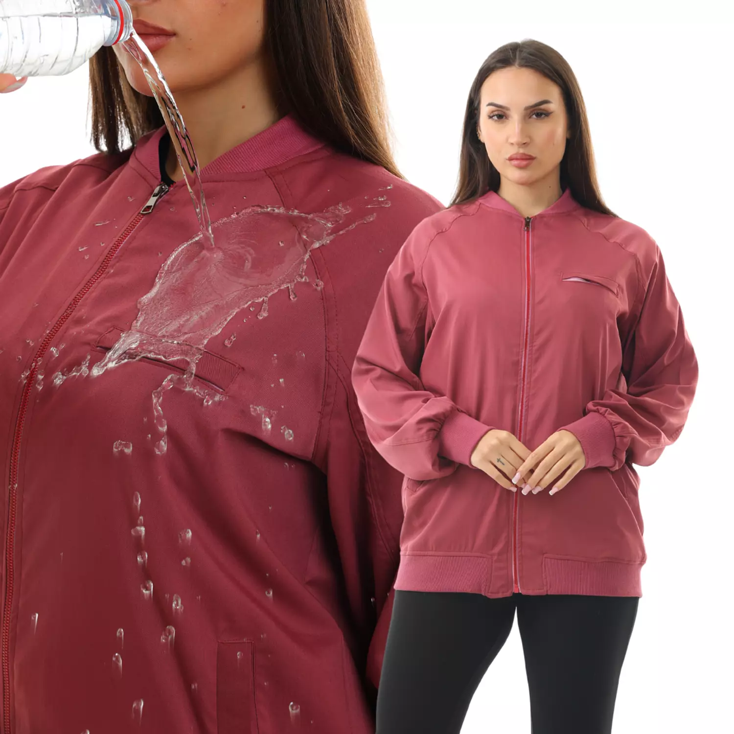 Burgundy Sporty jacket